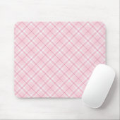 Tapis De Souris Plaid rose-clair (Avec souris)