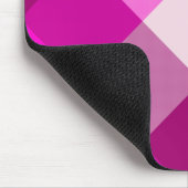 Tapis De Souris Plaid rose Mousepad (Coin)