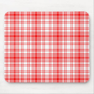Tapis De Souris Plaid rouge