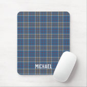 Tapis De Souris Plaid Rustic Thompson Blue Grey Check Tartan (Avec souris)