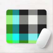 Tapis De Souris Plaid vert/bleu Mousepad (Avec souris)