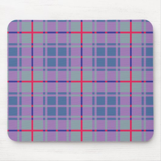 Tapis De Souris Plaids violets (Devant)