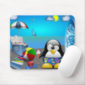 TAPIS DE SOURIS PLAISANCE D'ÉTÉ À LA PLAGE (Avec souris)
