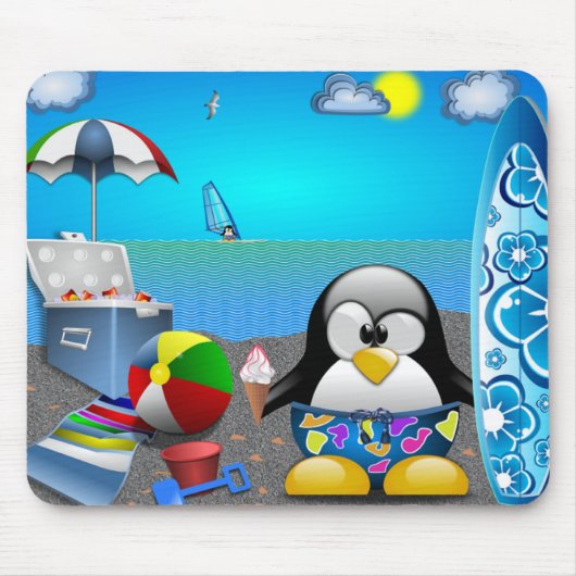 TAPIS DE SOURIS PLAISANCE D'ÉTÉ À LA PLAGE (Devant)