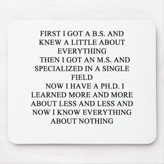 Tapis De Souris Plaisanterie de PHD (Devant)
