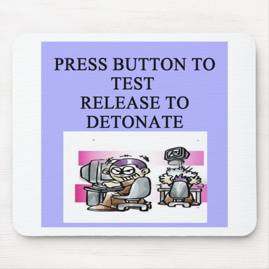 Tapis De Souris plaisanterie de recherches d'ingénierie (Devant)