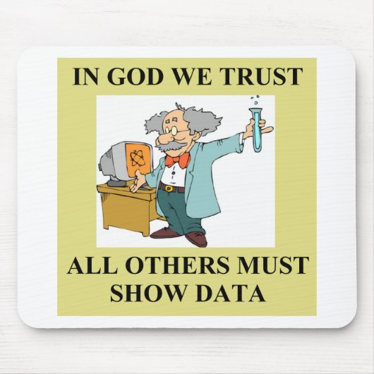 Tapis De Souris plaisanterie drôle de la science (Devant)