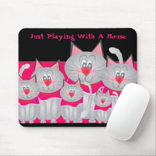 Tapis De Souris Plaisir Et Whimsy Kitty Chat Pad Souris