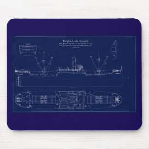 Tapis De Souris Plan de cargaison des Grands Lacs Lake Fernando