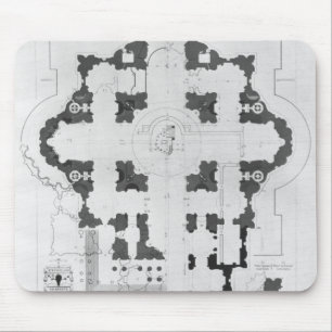 Tapis De Souris Plan de la basilique de St Peter