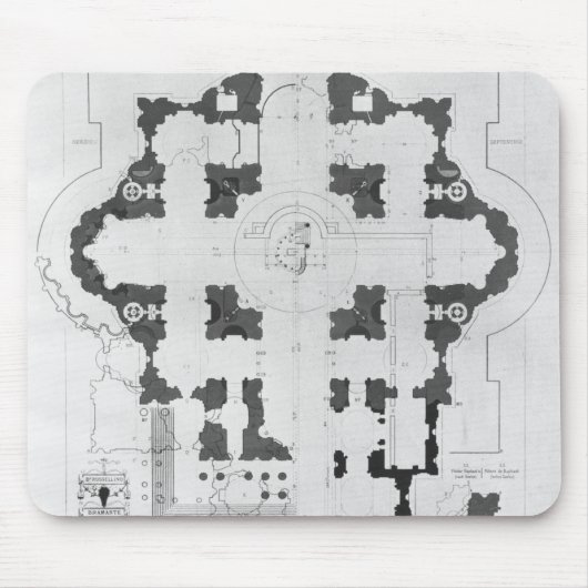 Tapis De Souris Plan de la basilique de St Peter (Devant)