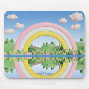 Tapis De Souris Plan de la souris de paysage de Whimscone