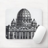 Tapis De Souris Plan de St Peter, Rome, gravé par (Avec souris)