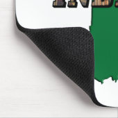 Tapis De Souris Plan d'état de l'Indiana Plan vert Plan et texte p (Coin)