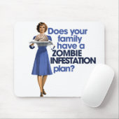 Tapis De Souris Plan d'infestation zombie (Avec souris)