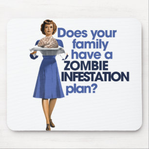 Tapis De Souris Plan d'infestation zombie