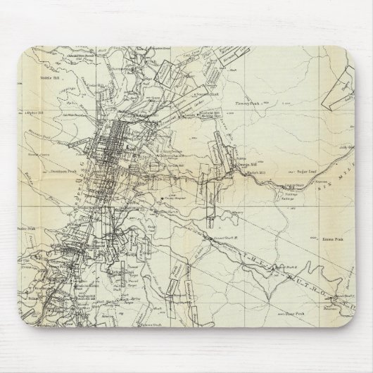 Tapis De Souris Plan du district de Washoe (Devant)