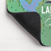 Tapis De Souris Plan du lac d'Orta Italie (Coin)