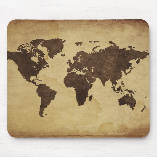 Tapis De Souris Plan du monde antique 3 (Devant)