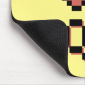 Tapis De Souris Plan noir de la reine du coeur (Coin)