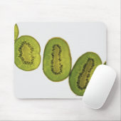 Tapis De Souris Plan rapproché de cinq tranches de kiwis (Avec souris)
