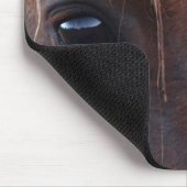 Tapis De Souris Plan rapproché de visage de cheval (Coin)