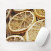 Tapis De Souris Plan rapproché des tranches sèches de citron (Avec souris)