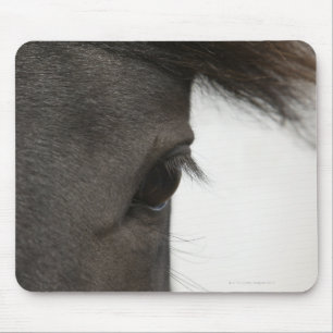 Tapis De Souris Plan rapproché d'oeil et de cheveux de cheval