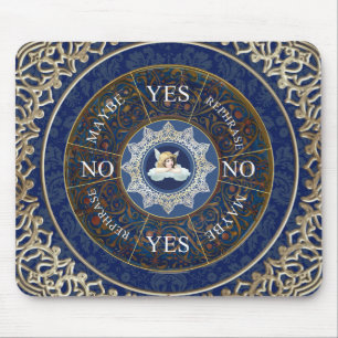Tapis De Souris Planche à Pendule Diviser Jeu Angel Bleu