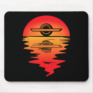 Tapis De Souris Planche à roulettes électrique Vintage Sunset Onew