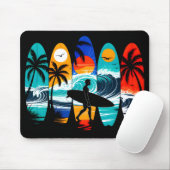 Tapis De Souris Planches de surf (Avec souris)