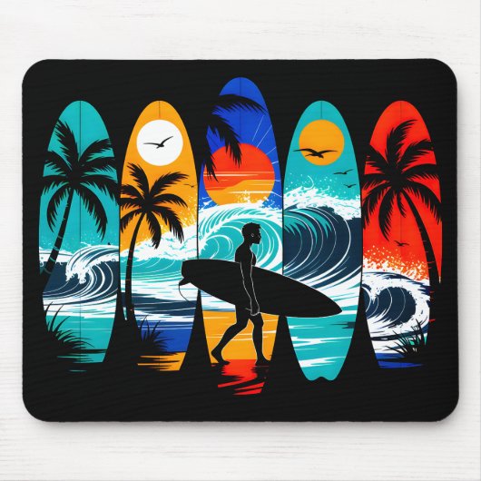 Tapis De Souris Planches de surf (Devant)