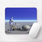 Tapis De Souris Planète Androïde-bleue (Avec souris)