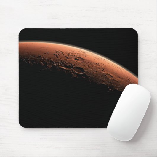 TAPIS DE SOURIS PLANÈTE DE MARS DANS L'UNIVERS, MARS MOUSEPAD (Avec souris)