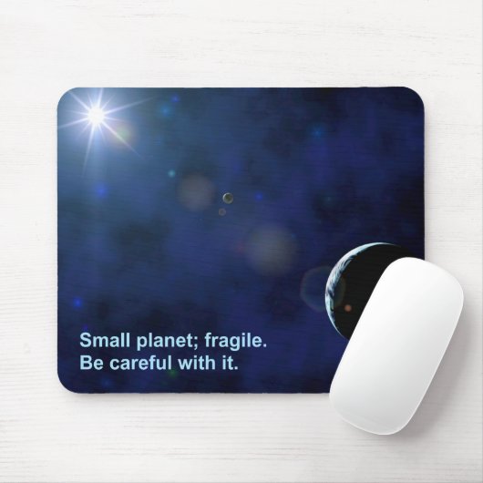 Tapis De Souris Planète fragile (Avec souris)