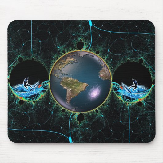 Tapis De Souris Planète Mousepad de surf (Devant)