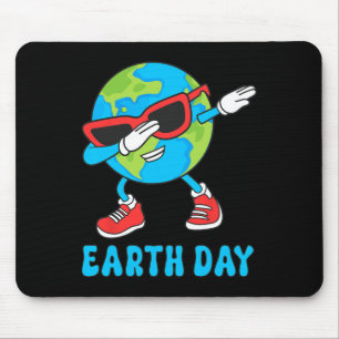 Tapis De Souris Planète Terre Anniversaire Jour Dab Super Dabbing