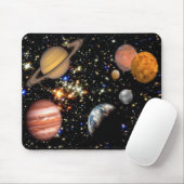Tapis De Souris Planètes du système solaire Mousepad (Avec souris)