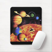 Tapis De Souris Planètes du système solaire Mousepad (Avec souris)