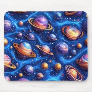 Tapis De Souris Planètes lune galaxie