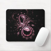 Tapis De Souris Planètes roses de fractale (Avec souris)