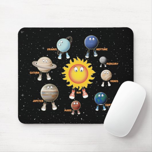 Tapis De Souris Planets and The Solar System (Avec souris)