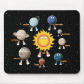 Tapis De Souris Planets and The Solar System (Devant)