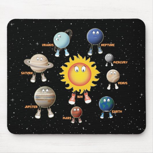 Tapis De Souris Planets and The Solar System (Devant)