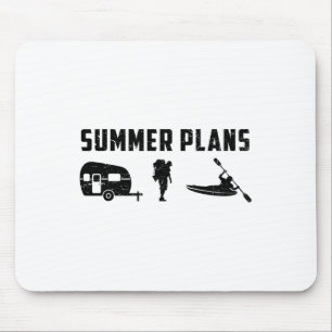 Tapis De Souris Plans d'été Camping Randonnée Et Kayak Kayak
