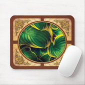 Tapis De Souris Plante - Feuilles d'Hosta (Avec souris)