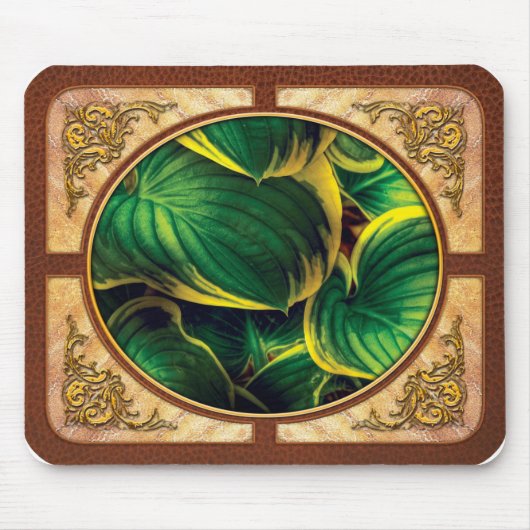 Tapis De Souris Plante - Feuilles d'Hosta (Devant)