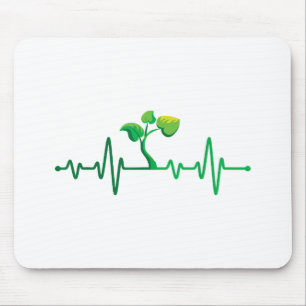 Tapis De Souris Plante Heartbeat - Botany Botanist Gardening Plant