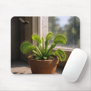 Tapis De Souris Plante piège à mouches de Vénus avec des mouches