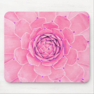 Tapis De Souris plante succulent rose